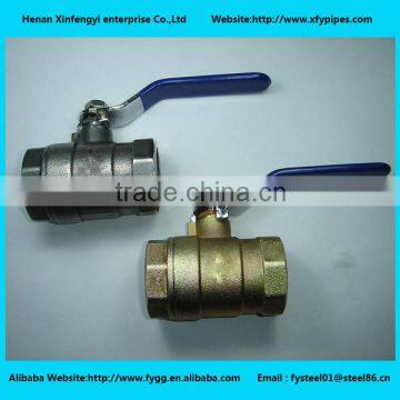 Forged NPT full port brass ball valve with Stainless Steel Stem