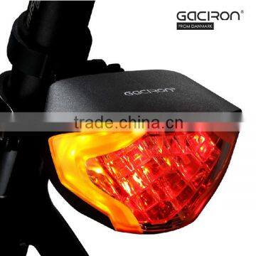 Gaciron Bicycle LED Signal Turning Brake Rear Tail Light Horn Bell Bike Indicator Lamp