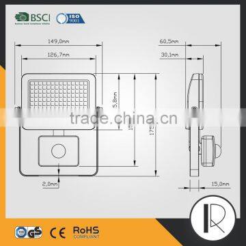 CE GS IP65 Slim 20W Sensor LED Floodlight photo-6