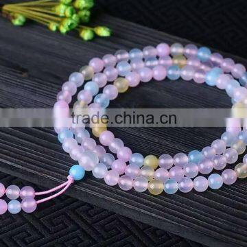 Natural Colorful Agate Beads Bracelet for 3 Strands photo-2