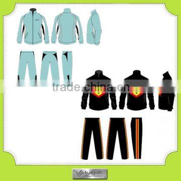 Custom fashion design men cotton winter tracksuit 2014