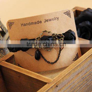 MYLOVE Black Rose Barrette High Quality Headwear