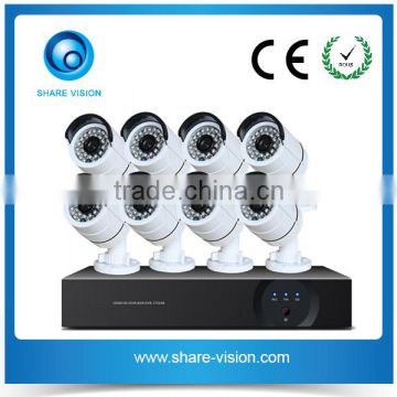 8ch/4ch/16ch support HVR/DVR/NVR waterproof security cameraahd dvr kits