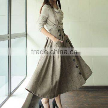 Latest Ladies Skirt Design Long Maxi Satin Skirt