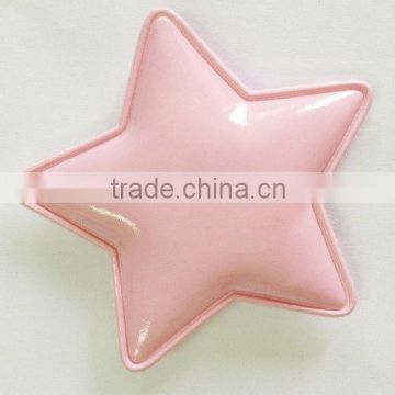 Ultrasonic embossing PU star applique/ various Ultrasonic embossing applique for clothes