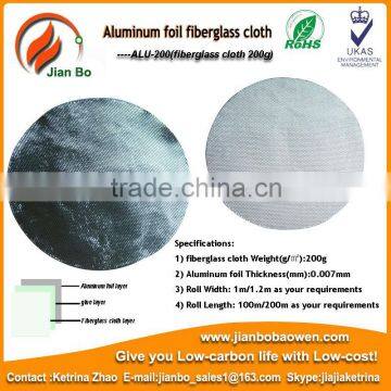 Aluminum foil fiberglass cloth 200g insulating material