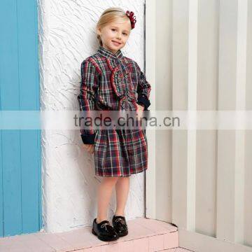 Wholesale long sleeve dress little girls casual baby girl dresses