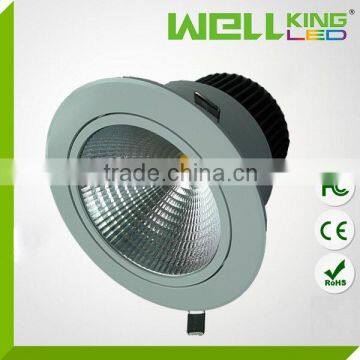 CE RoHS FCC UL listed 2.5 3 4 5 inch high power 30w cob led ceiling light