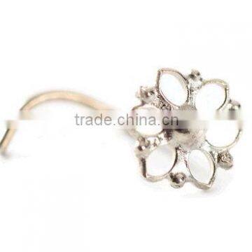 body piercing jewelry flower nose ring