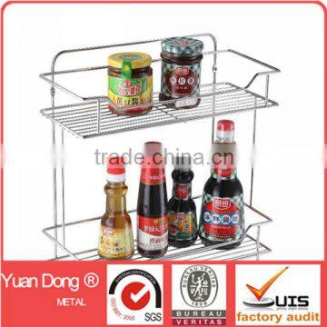 Special designs delicate stainless steel kitchen storage shelf / rack