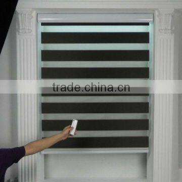 Latest Curtains Fashion Designs Motorized Dual Sheer Rainbow Blinds