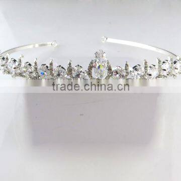 Europe styles color AB stone prince crown