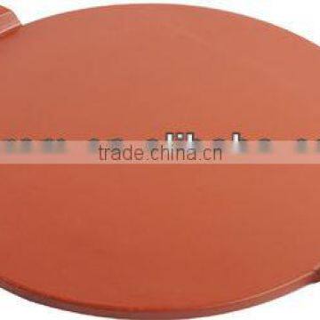 Round glazed pizza baking stone