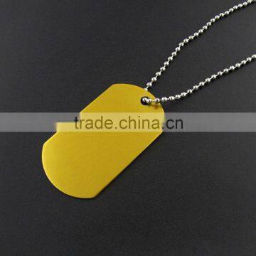 Stainless Steel Silver Blank Dog Tag Pendant Husband Wife Friendship Gift Personalized Necklace