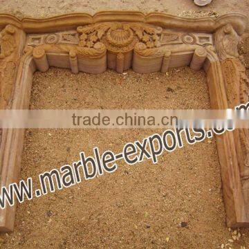 Marble Carved Fireplace, New Deigns of fireplace