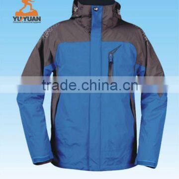 Mens hooded waterproof ski jacket,outdoor sports wear