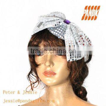 Party white shining headband