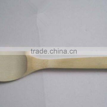 natural and carbonized color oblique rice scoop with long handle