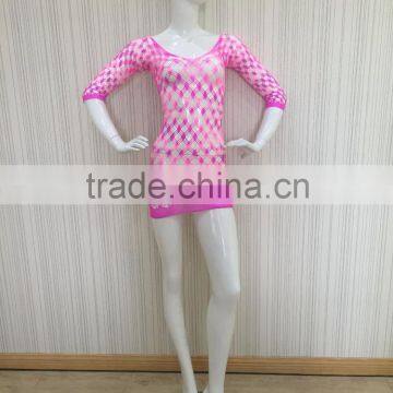 Y-026 warp knitted french rose fashionable erotic lingrie