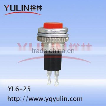 push button switch rectangular plate YL6-25 micro