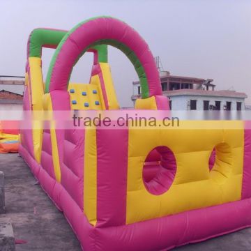 Hola lovely pink inflatable obstacle toy for sale