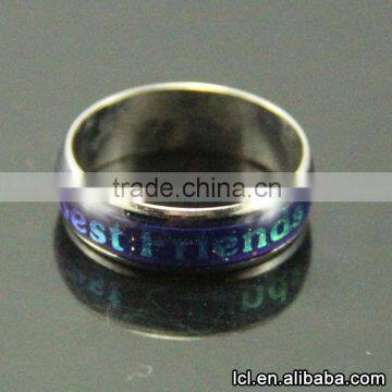 Best friends forever personalized rings, hot sale men's mood rings