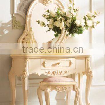 2016 The Antique Luxury King Size Wood Bedroom Furniture Set/french Style Bed