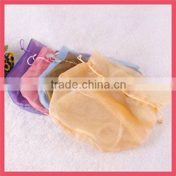 2014 promotion large patterned gold high quality organza bag sale