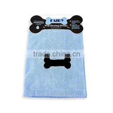 Microfiber Dog Drying Towel With Bone Embroidery( Fairy)