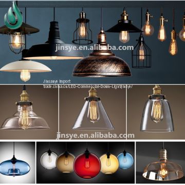 Jinsanye China supply cage lamps metal glass pendant lighting