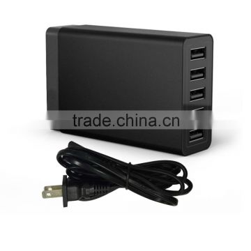 US plug Intelligent Chip Full 8A 5 ports multi usb Adapter charger Desktop universal Fast Charger 40W/8A