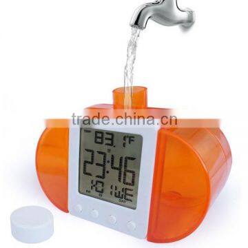 Eco-friendly Water Power Digital LCD Clock Novelty Self Energy photo-5