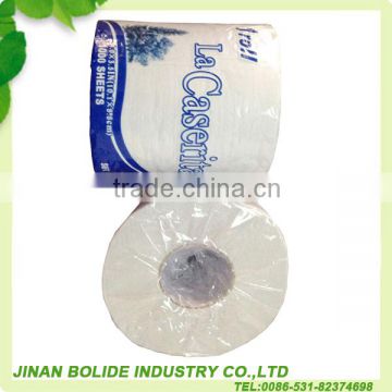 120g 1ply embossed tissue toilet paper with individual wrap