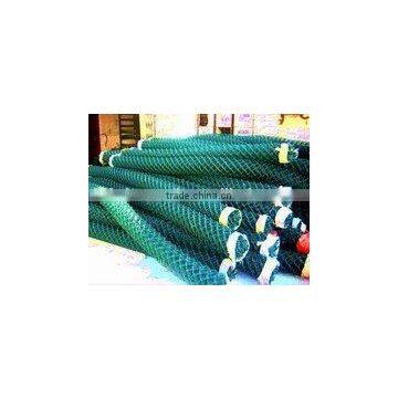 plastic coated chain link fence