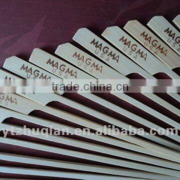 Golden supplier bamboo flat skewer/stick for BBQ with many size