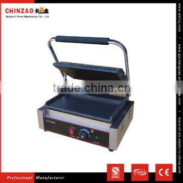 CHZ-820B High Quality Electric Single Plate Grill Machine Sandwich Grill Panini Grill