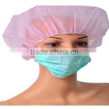 Medical disposable nonwoven face mask with earloop / tiers with 3ply (Nonwoven face mask-W)