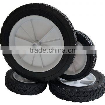 Solid Rubber Wheel/plastic Rubber Wheel/rubber Rubber Wheel/ Ruled Rubber Lawnmower Lawn Push Mower Wheel 5+ Inch Diameter photo-2