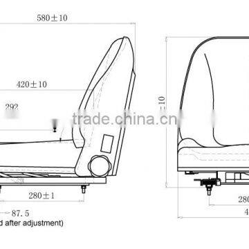 Machinery Suspension Adjustable Forklift Seat YHG-03 photo-2