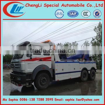 North Benz 6x4 large wrecker truck, heavy rescue trucks,heavy duty wrecker truck for sale