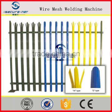 bright color ornamental weld steel palisade fencing prices with european style