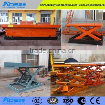 10 Tons Capacity 6m Height Stationary Scissor Cargo Lift Platform