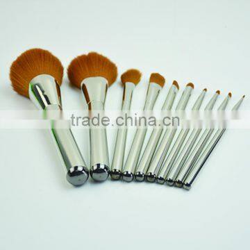 Brown Makeup Brush Set / Cosmetic Make Up Brush 10pc photo-4