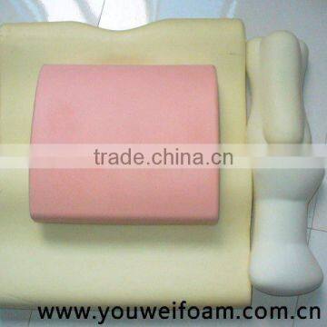Backand Neck memory foam pillow for use in car