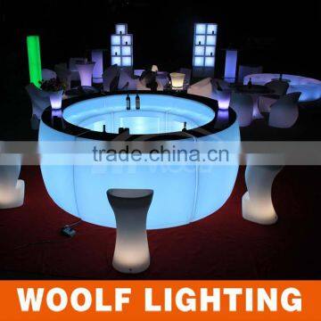 waterproof glowing PE KTV wine table led bar counter