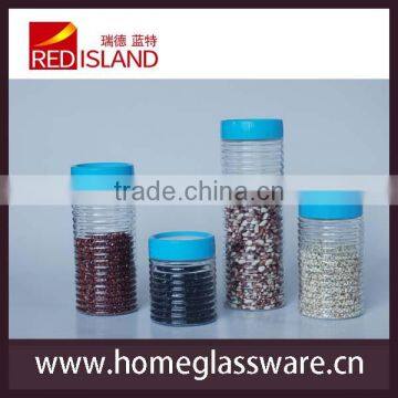 Machine Made Glass Jar With Plastic Screw Top Lid photo-6