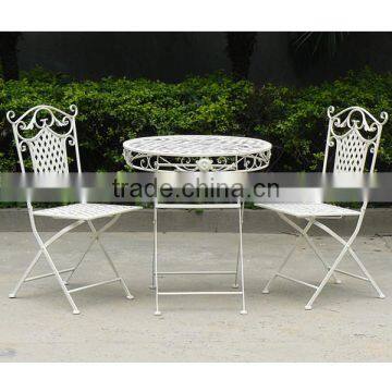 Vintage Folding Garden Table And Chair photo-5