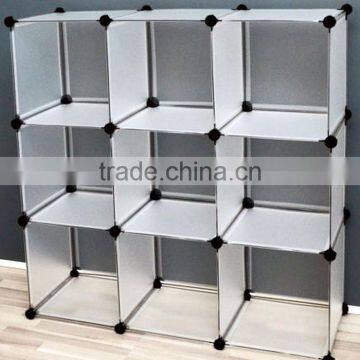 Interlocking PP Storage Shelves Cube Modular Shoe Rack Book Shelves Multi-Function Organizer photo-2