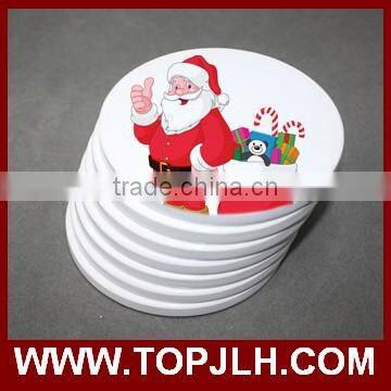 Wholesale custome ceramic back set white ceramic coasters