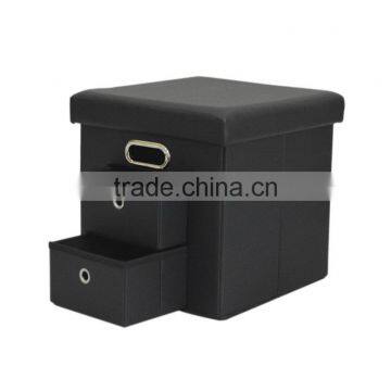 The Newest Multi-function Foldable Storage Ottoman With Drawers photo-2